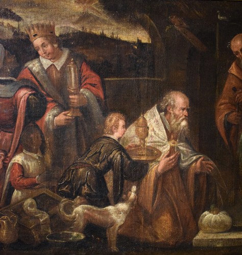 XVIe siècle et avant - Nativité et Adoration des Mages,  artiste vénitien fin du XVIe siècle